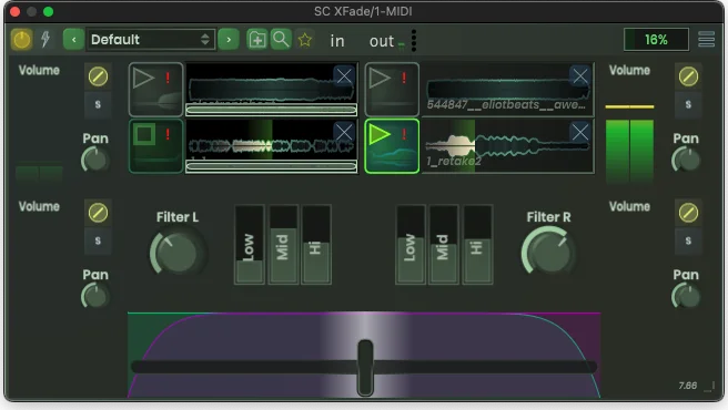 XFade (Download) <br>High speed crossfader