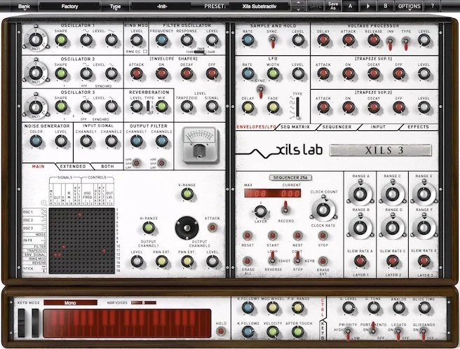 XILS 3 (Download) <br>Virtual Analog Polyphonic Synth Plug-in with Modular Architecture - Mac/PC AAX, VST, AU, RTAS