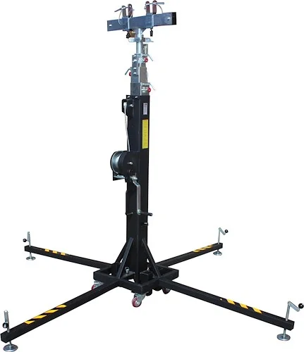 XT-CRANK22FT-400 Heavy Duty 22 Ft. High Truss Crank Up Lighting Stand 400 Lbs. Capacity Includes T-Adapter Truss Mount