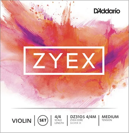 ZYEX VIOLIN SET SLV D 4/4 MED