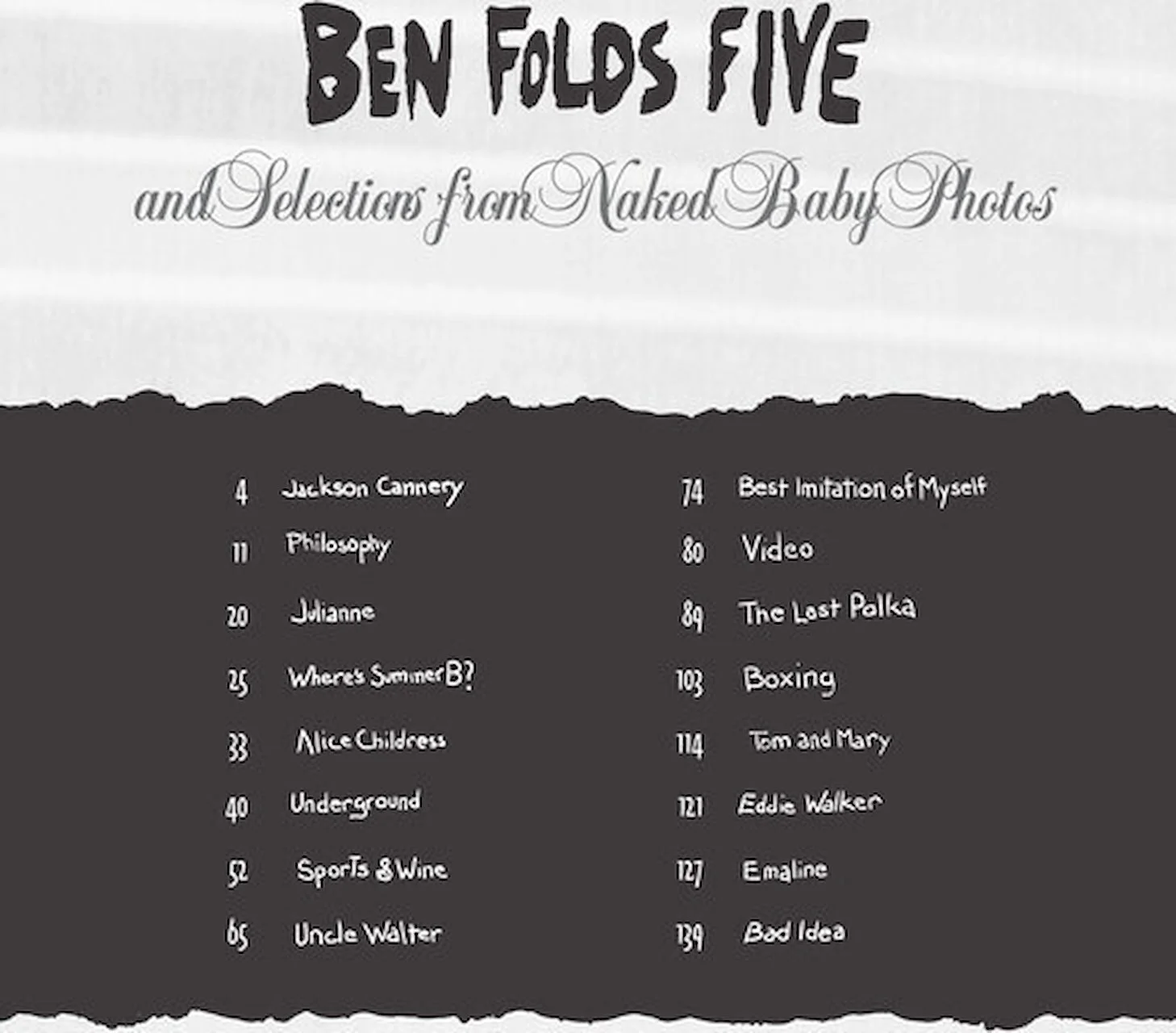 Ben Folds Five and Selections from Naked Baby Photos | Capital Music Gear