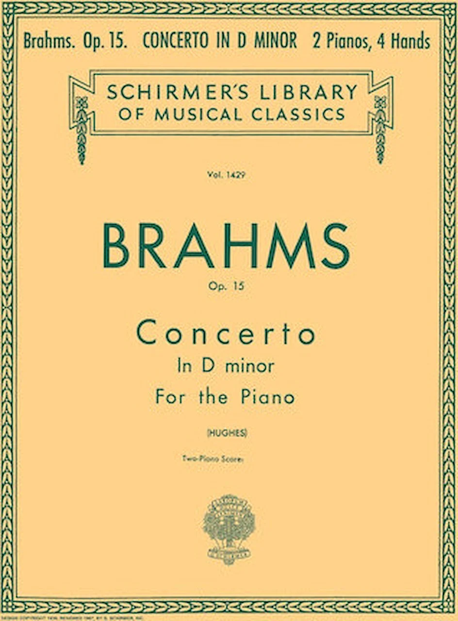 Brahms Concerto No. 1 In D Minor Op 15 2-piano Score Sheet Music ...