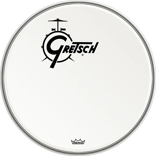 Pelle del tamburo Gretsch rivestita con logo 16Pelle del tamburo Gretsch rivestita con logo 16  