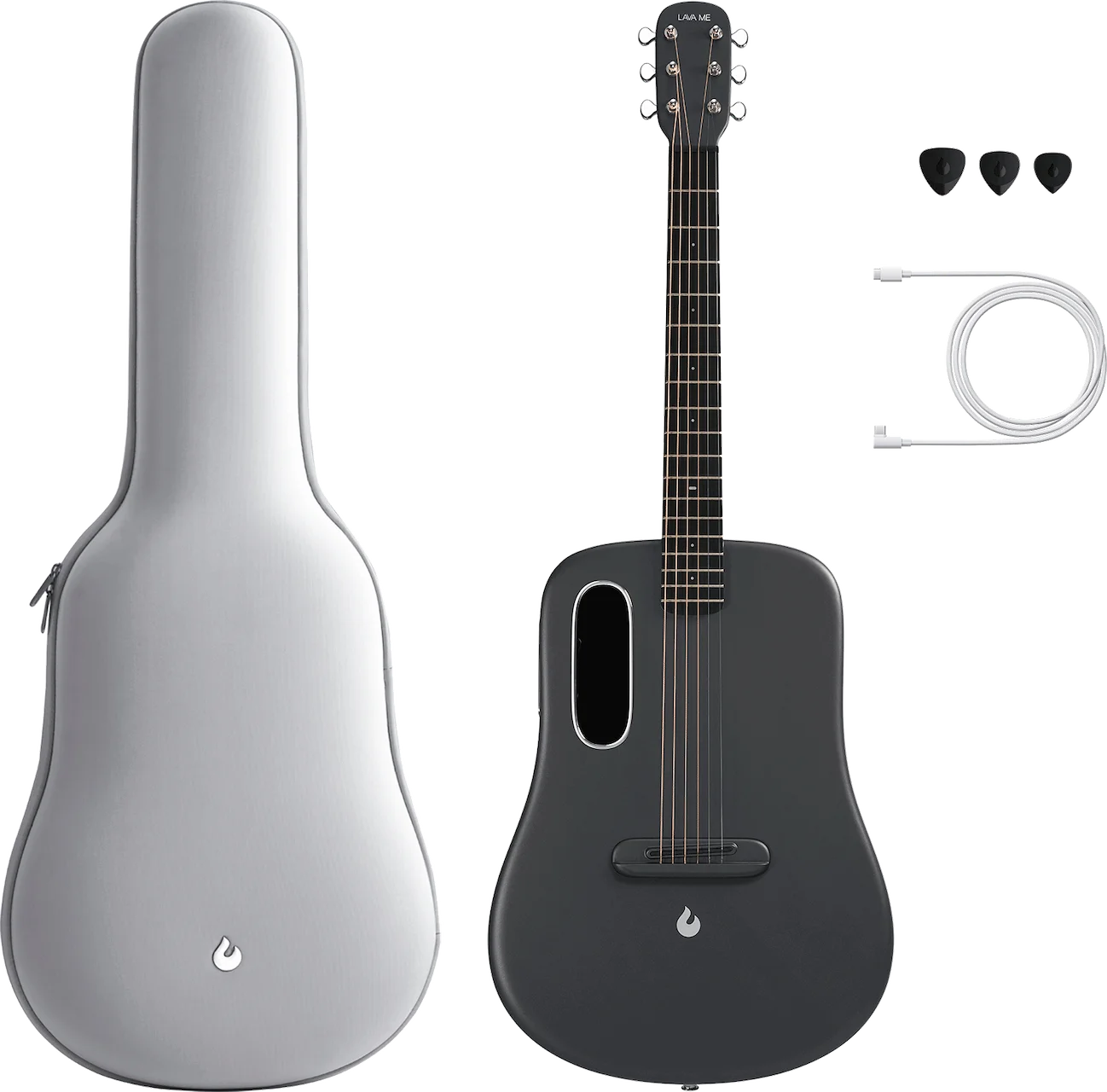 Lava Music Lava ME 3 38” Smart Guitar in Space Grey w/ Space Bag