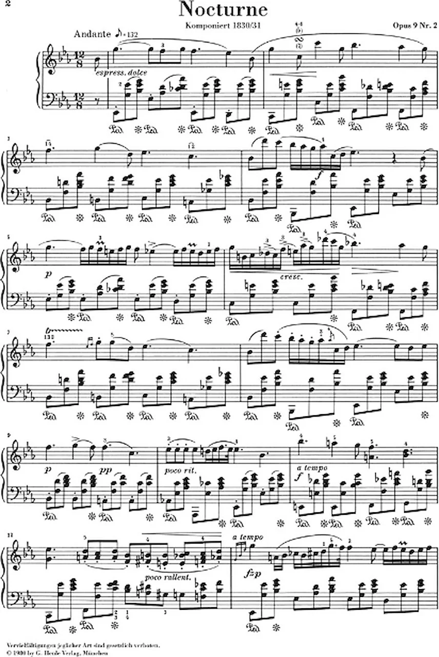 Nocturne in e flat major op 9. Шопен Ноктюрн Ноты. Шопен Ноктюрн Ноты для фортепиано. Шопен Ноктюрн номер 2 Ноты для фортепиано. Шопен Ноктюрн 9 Ноты.