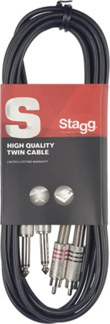 Twin cable, jack/RCA (m/m), 60 cm (2') » Stagg