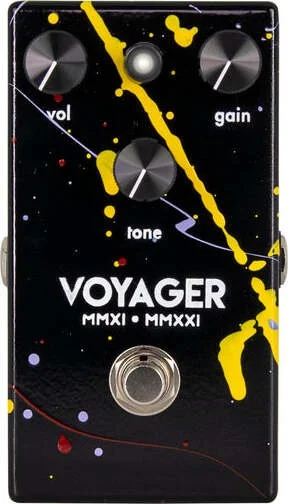 Walrus Audio Voyager Pre-Amp Overdrive, 10-Year Anniversary Splatter Paint  (Black) Rare Limited Edition | Capital Music Gear