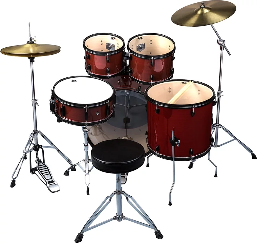 ddrum D2 プレーヤー ドラムキット、レッド ピンストライプddrum D2 プレーヤー ドラムキット、レッド ピンストライプ  